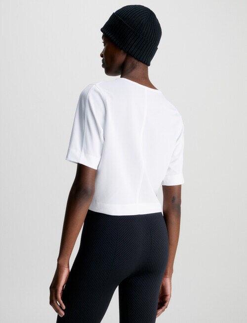 Calvin Klein Short Sleeve Tee, Bright White - Womens Clearance