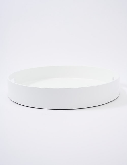 Terrace Journey Round Tray, 30cm, White product photo View 02 L