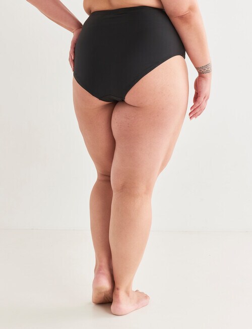 Zest Resort Curve Ruched Side Bikini Bottom, Black product photo View 02 L
