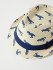 Mac & Ellie Dino Trilby Hat, Natural, 3-8 product photo View 02 S