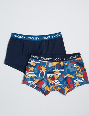 Jockey Trunks, Navy Paradise, 2-Pack, 3-16 product photo