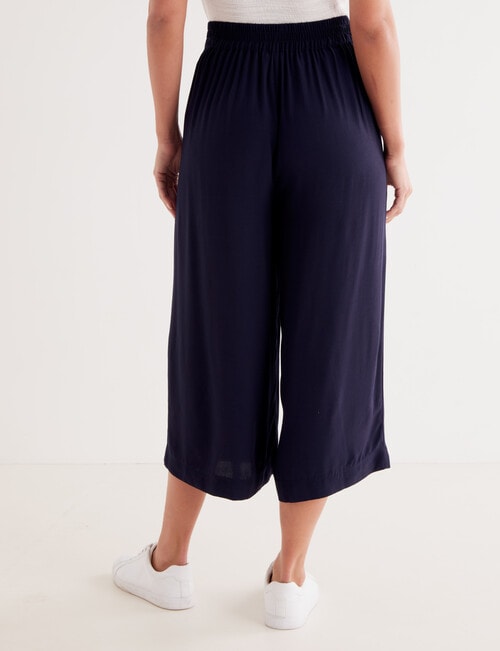 Whistle Viscose Regular Length Culotte, Midnight product photo View 02 L