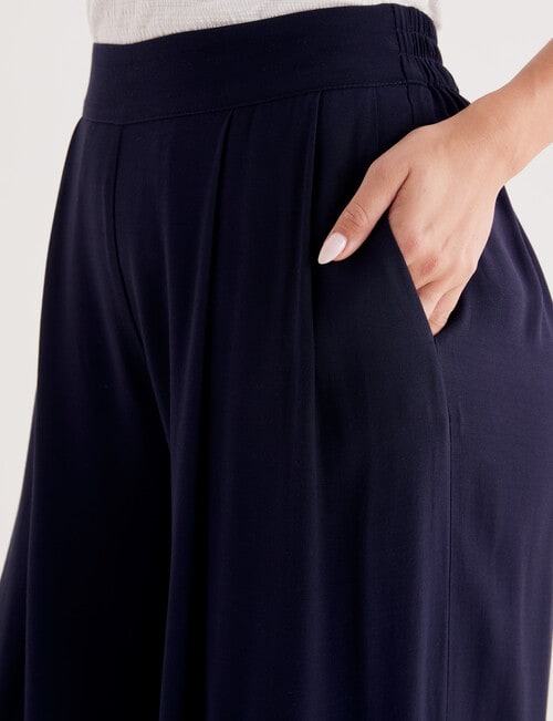 Whistle Viscose Regular Length Culotte, Midnight product photo View 04 L
