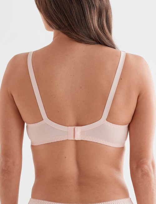 Caprice Cotton Underwire Bra, Veiled Rose, A-D product photo View 02 L