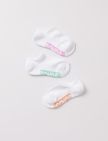 Bonds Logo No-Show Sock, 3-Pack, Assorted product photo