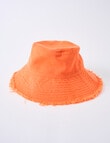 Switch Frayed Edge Bucket Hat, Orange product photo