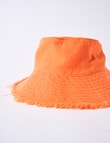 Switch Frayed Edge Bucket Hat, Orange product photo View 03 S