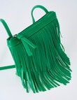 Switch Fringe Cross Body Bag, Emerald product photo View 03 S