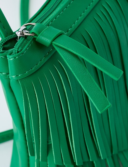 Switch Fringe Cross Body Bag, Emerald product photo View 04 L