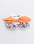 Mac & Ellie Knot Bow Hair Tie, 2-Piece, Orange product photo View 02 S