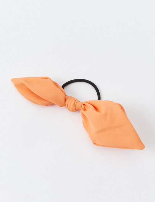 Mac & Ellie Knot Bow Hair Tie, 2-Piece, Orange product photo View 03 L