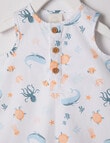 Little Bundle By the Sea Woven Shortall, White product photo View 02 S