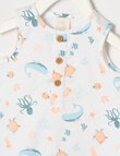 Little Bundle By the Sea Woven Shortall, White product photo View 03 S
