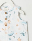 Little Bundle By the Sea Woven Shortall, White product photo View 04 S