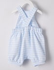 Little Bundle By the Sea Terry Romper, Blue product photo View 02 S