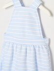 Little Bundle By the Sea Terry Romper, Blue product photo View 03 S