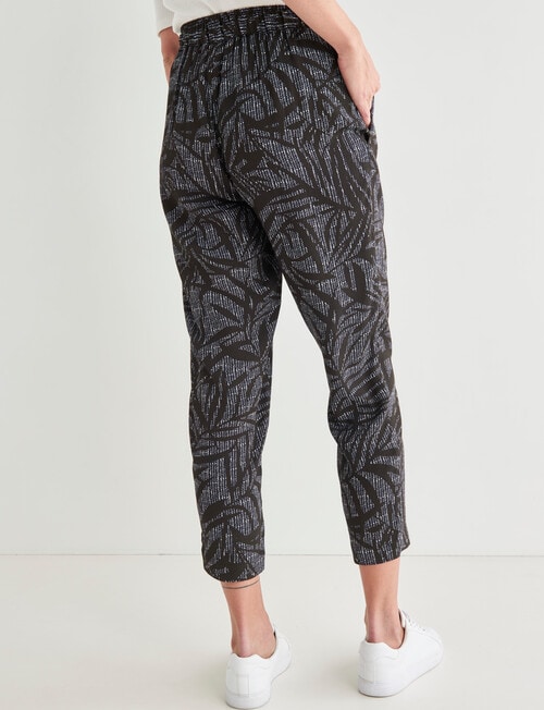 Jigsaw Leaf Print Fancy Pants, Grey product photo View 02 L