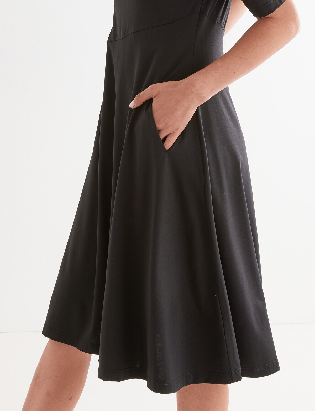 Jigsaw Jewel Dress, Black Midi Dresses