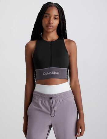 Calvin Klein Medium Support Bra, Black Beauty product photo
