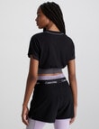 Calvin Klein Short Sleeve Tee with Band, Black Beauty product photo View 02 S