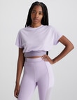 Calvin Klein Short Sleeve Tee with Band, Pastel Lilac product photo