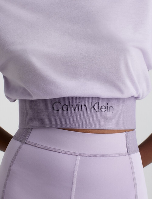 Calvin Klein Short Sleeve Tee with Band, Pastel Lilac product photo View 04 L