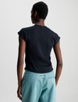 Calvin Klein Short Sleeve Tee, Black Beauty product photo View 02 S