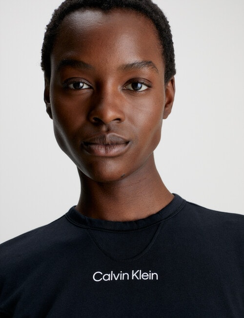 Calvin Klein Short Sleeve Tee, Black Beauty product photo View 04 L