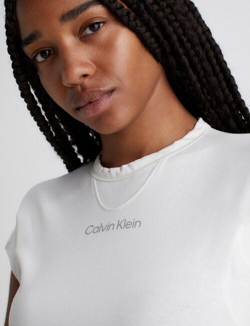 Calvin Klein Short Sleeve Tee, Vaporous Gray product photo View 04 L