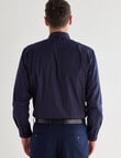 Chisel Burst Ditsy Long Sleeve Shirt, Navy product photo View 02 S