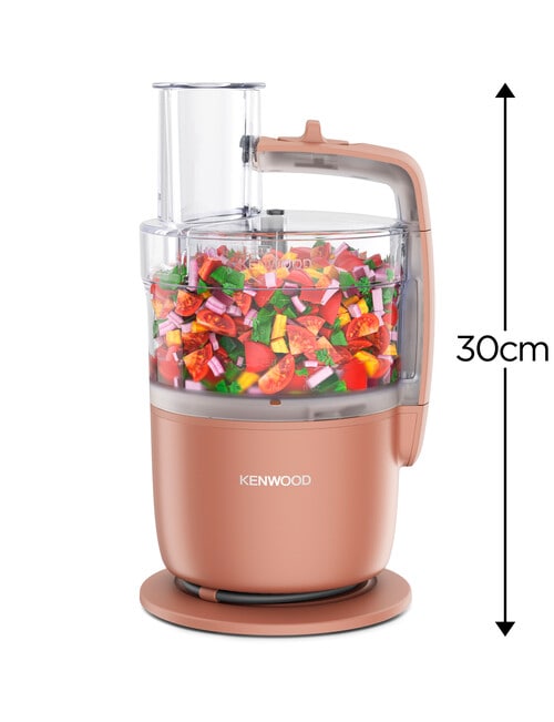 Kenwood MultiPro Go Food Processor, Clay Red, FDP2213RD product photo View 03 L