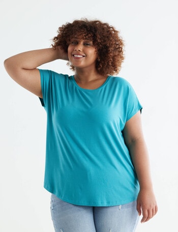 Bodycode Curve Boxy Tee, Teal product photo
