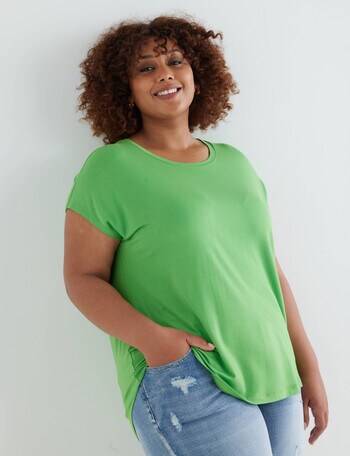 Bodycode Curve Boxy Tee, Green product photo