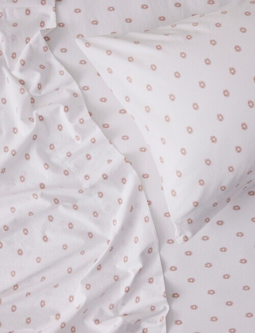 Haven North Stone Wash Sheet Set, Blush Bed Sheets & Pillowcases