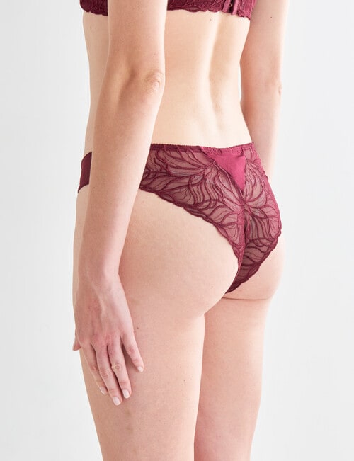 Acapella Celeste Bikini Brief, Burnt Crimson, 8-16 product photo View 02 L