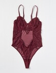 Acapella Celeste Bodysuit, Burnt Crimson, 8-16 product photo View 02 S
