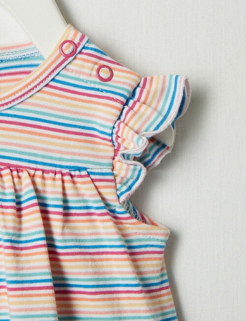 Teeny Weeny In Bloom Multi Stripe Knit Dress, Pink product photo View 04 L