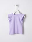 Teeny Weeny In Bloom Lilac Frilled Tee, Lilac product photo