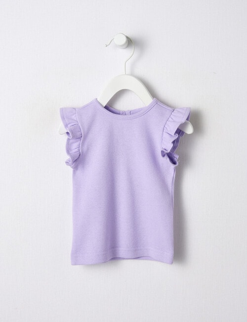 Teeny Weeny In Bloom Lilac Frilled Tee, Lilac product photo