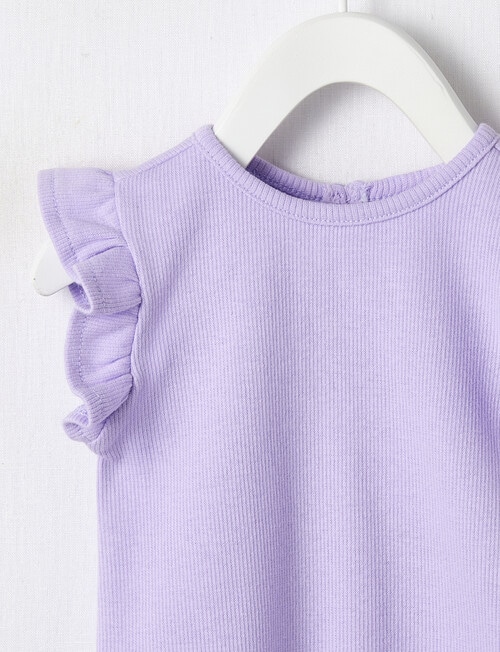 Teeny Weeny In Bloom Lilac Frilled Tee, Lilac product photo View 02 L