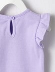 Teeny Weeny In Bloom Lilac Frilled Tee, Lilac product photo View 03 S