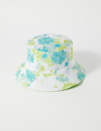 No Issue Tie Dye & Lime Reversible Bucket Hat, Purple T product photo