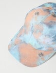 Mac & Ellie Tie Dye Cap, Peach & Blue, 3-8 product photo View 02 S