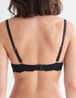Lyric Juliet Push Up Bra with Lace, Black product photo View 02 S