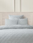 Kate Reed Heritage Stripe Standard Pillowcase, Pewter product photo