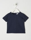 Teeny Weeny Rib Short Sleeve Tee, Navy product photo