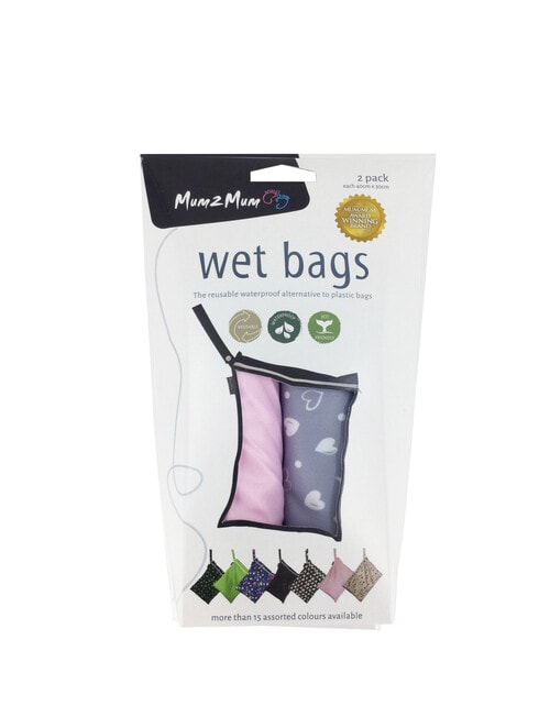 Mum 2 Mum Wet Bag, Twin Pack, Hearts product photo View 02 L