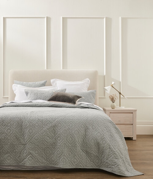 Kate Reed Gigi Euro Pillowcase, Storm Blue product photo View 02 L