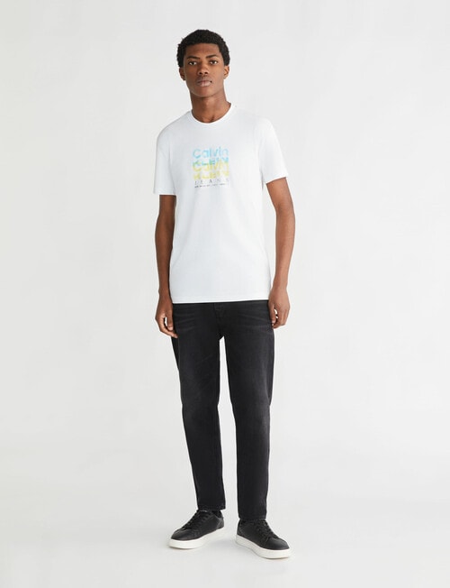 Calvin Klein Logo T-Shirt, White product photo View 03 L