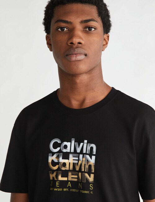 Calvin Klein Logo T-Shirt, Black - T-shirts, Singlets & Polos